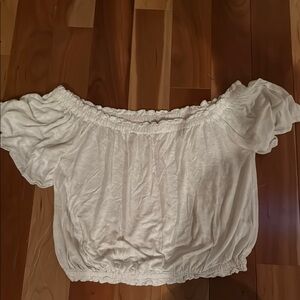 Emma & Sam Off-Shoulder White Top